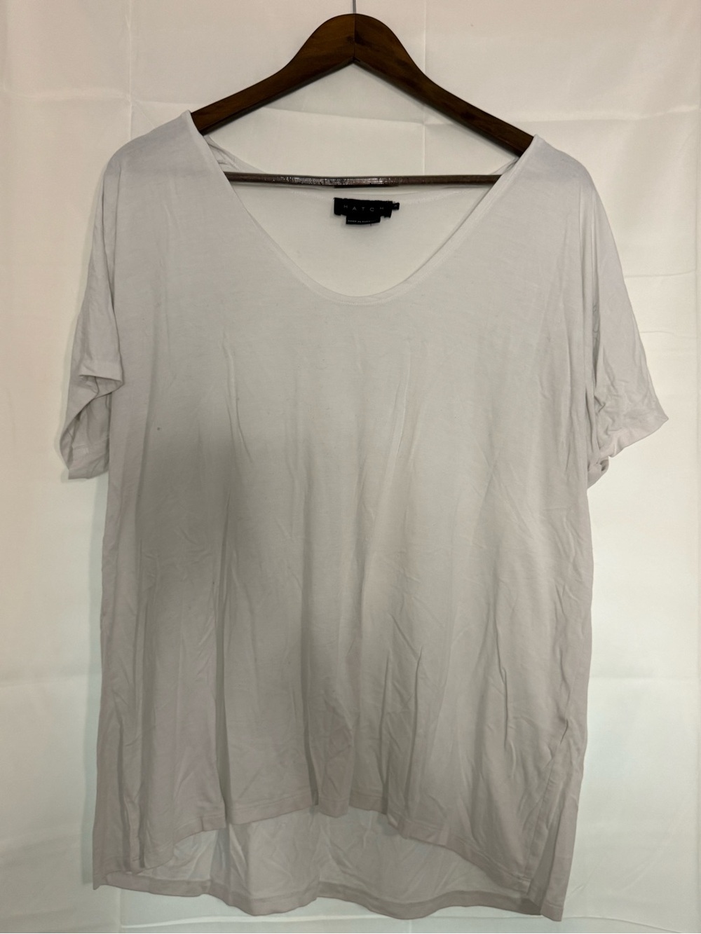 Hatch Maternity Relaxed Scoop Neck Tee - White